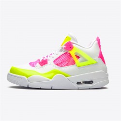 PK Sneakers Jordan 4 Retro White Lemon Pink (GS) White/Lemon Venom-Pink Blast CV7808-100