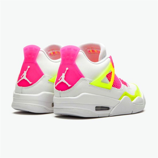 PK Sneakers Jordan 4 Retro White Lemon Pink (GS) White/Lemon Venom-Pink Blast CV7808-100