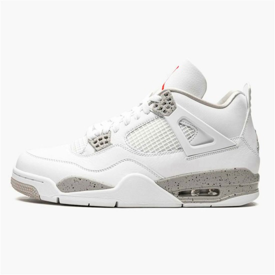 PK Sneakers Jordan 4 Retro White Oreo (2021) White/Tech Grey-Black-Fire Red CT8527-100