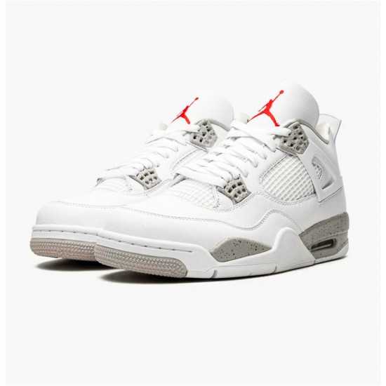 PK Sneakers Jordan 4 Retro White Oreo (2021) White/Tech Grey-Black-Fire Red CT8527-100