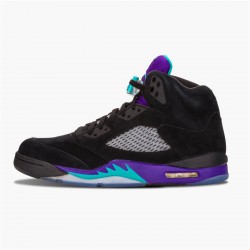 PK Sneakers Jordan 5 Retro Black Grape (2013) Black/New Emerald-Grape Ice 136027-007