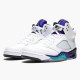 PK Sneakers Jordan 5 Retro Grape (2013) White/Emerald-New Grape-Ice Blue 136027-108