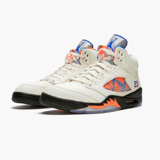 PK Sneakers Jordan 5 Retro International Flight Sail/Racer Blue-Cone-Black 136027-148