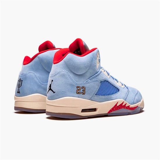 PK Sneakers Jordan 5 Retro Trophy Room Ice Blue Ice Blue/University Red-Sail-Metallic Gold CI1899-400