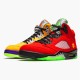 PK Sneakers Jordan 5 Retro What The Varsity Maize/Court Purple-Ghost Green-Solar Orange CZ5725-700