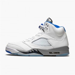 PK Sneakers Jordan 5 Retro White Stealth (2021) White/Stealth- Black-Hyper-Royal DD0587-140