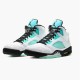 PK Sneakers Jordan 5 Retro Island Green White/Black-White-Island Green CN2932-100