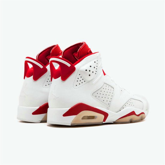 PK Sneakers Jordan 6 Retro Alternate Hare White/Gym Red-Pure Platinum 384664-113