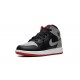 Nike Air Jordan 1 GradeSchool Mid Black Grey Red DQ8423-006 Shoes