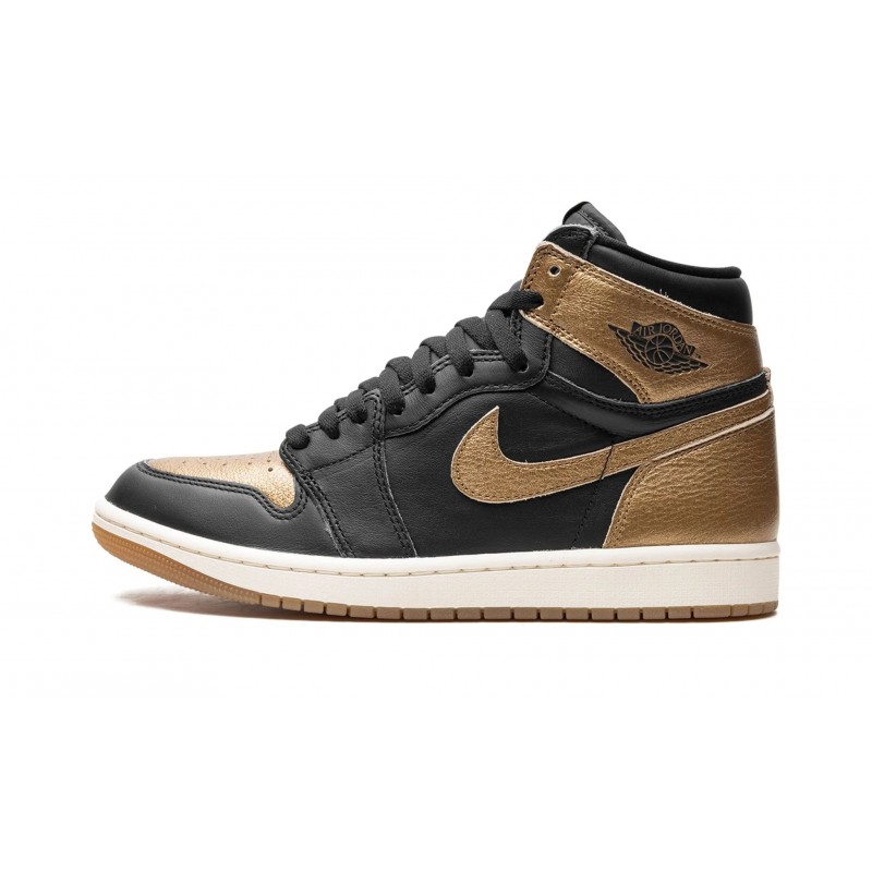 Nike Air Jordan 1 Mens High Metallic Gold DZ5485-071 Shoes