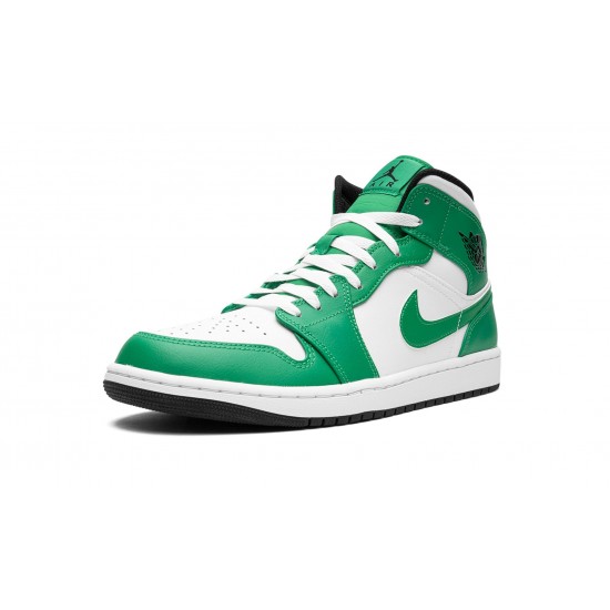 Nike Air Jordan 1 Mens Mid Lucky Green DQ8426-301 Shoes