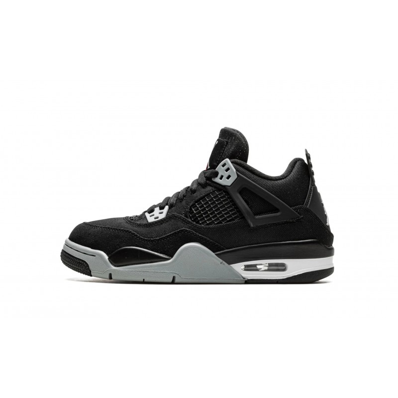 Nike Air Jordan 4 GradeSchool Black Canvas DV0553-006 Shoes