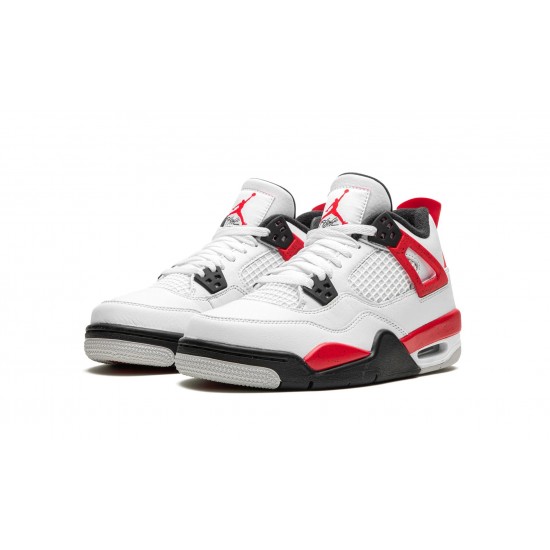 Buy Replica Nike Air Jordan 4 GradeSchool Red Cement 408452-161 AJ4 Shoes Sale