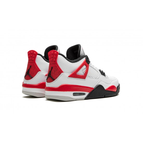 Buy Replica Nike Air Jordan 4 GradeSchool Red Cement 408452-161 AJ4 Shoes Sale